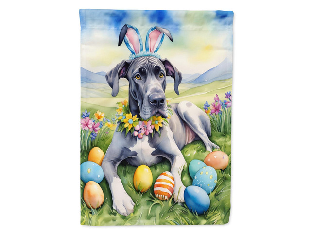 Caroline's Treasures DAC5062GF Great Dane Easter Egg Hunt Garden Flag Mailbox Flag Decorative Yard Flag Banner Outside Patio Artwork Yard Flower...
