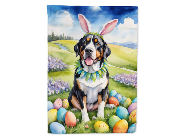 Caroline's Treasures DAC5069GF Greater Swiss Mountain Dog Easter Egg Hunt Garden Flag Mailbox Flag Decorative Yard Flag Banner Outside Patio...