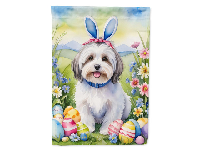 Caroline's Treasures DAC5075GF Havanese Easter Egg Hunt Garden Flag Mailbox Flag Decorative Yard Flag Banner Outside Patio Artwork Yard Flower...