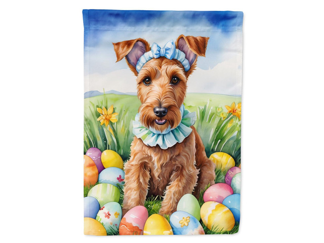 Caroline's Treasures DAC5079GF Irish Terrier Easter Egg Hunt Garden Flag Mailbox Flag Decorative Yard Flag Banner Outside Patio Artwork Yard Flower...