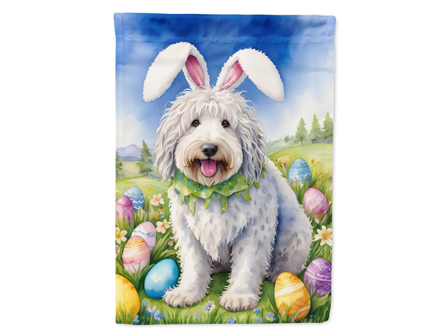 Caroline's Treasures DAC5091GF Komondor Easter Egg Hunt Garden Flag Mailbox Flag Decorative Yard Flag Banner Outside Patio Artwork Yard Flower...