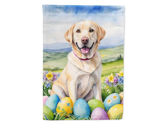 Caroline's Treasures DAC5096GF Yellow Labrador Retriever Easter Egg Hunt Garden Flag Mailbox Flag Decorative Yard Flag Banner Outside Patio Artwork...