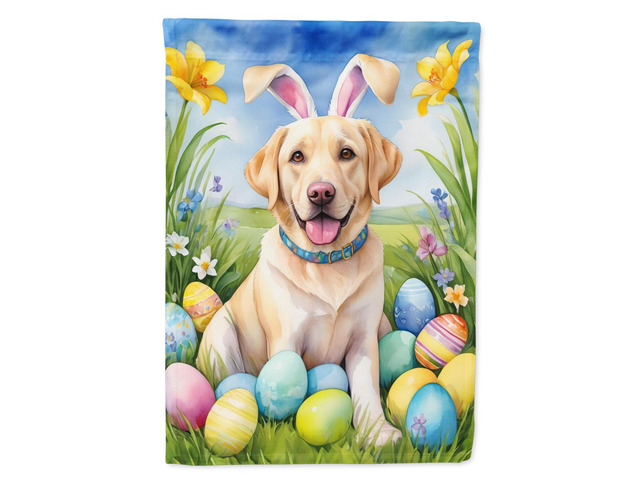 Caroline's Treasures DAC5097GF Yellow Labrador Retriever Easter Egg Hunt Garden Flag Mailbox Flag Decorative Yard Flag Banner Outside Patio Artwork...