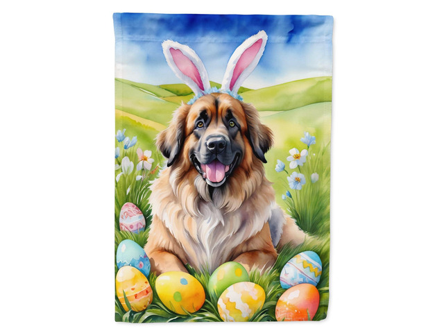 Caroline's Treasures DAC5105GF Leonberger Easter Egg Hunt Garden Flag Mailbox Flag Decorative Yard Flag Banner Outside Patio Artwork Yard Flower...