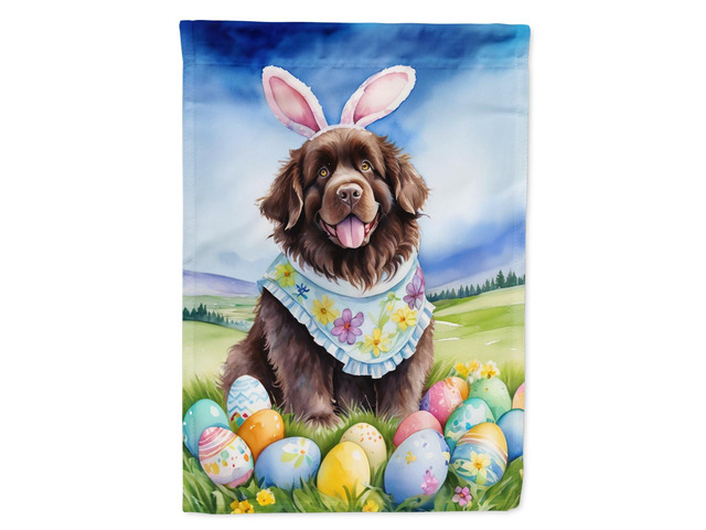 Caroline's Treasures DAC5120GF Newfoundland Easter Egg Hunt Garden Flag Mailbox Flag Decorative Yard Flag Banner Outside Patio Artwork Yard Flower...