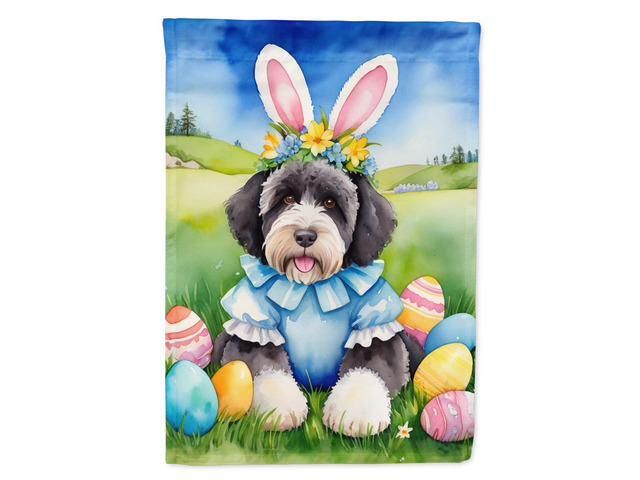 Caroline's Treasures DAC5148GF Portuguese Water Dog Easter Egg Hunt Garden Flag Mailbox Flag Decorative Yard Flag Banner Outside Patio Artwork Yard...