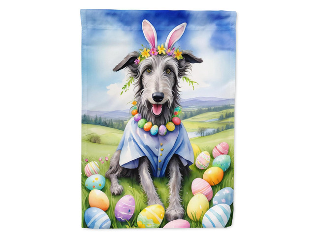 Caroline's Treasures DAC5171GF Scottish Deerhound Easter Egg Hunt Garden Flag Mailbox Flag Decorative Yard Flag Banner Outside Patio Artwork Yard...