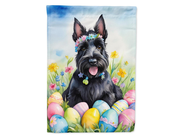 Caroline's Treasures DAC5174GF Scottish Terrier Easter Egg Hunt Garden Flag Mailbox Flag Decorative Yard Flag Banner Outside Patio Artwork Yard...