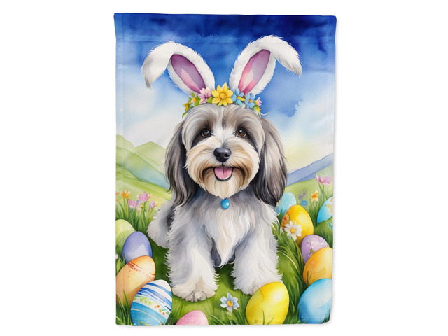 Caroline's Treasures DAC5194GF Tibetan Terrier Easter Egg Hunt Garden Flag Mailbox Flag Decorative Yard Flag Banner Outside Patio Artwork Yard...