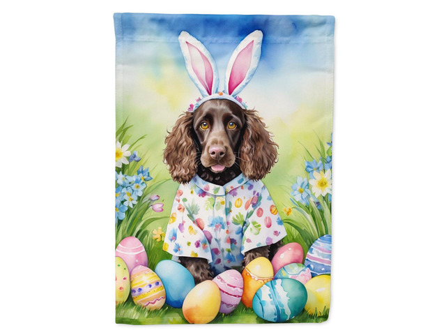 Caroline's Treasures DAC5197GF Water Spaniel Easter Egg Hunt Garden Flag Mailbox Flag Decorative Yard Flag Banner Outside Patio Artwork Yard Flower...