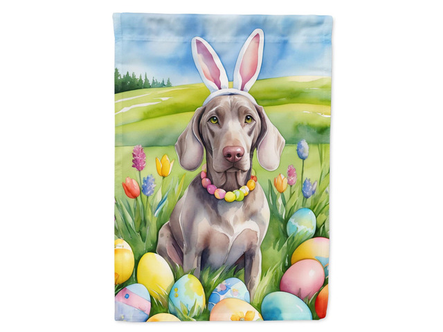 Caroline's Treasures DAC5198GF Weimaraner Easter Egg Hunt Garden Flag Mailbox Flag Decorative Yard Flag Banner Outside Patio Artwork Yard Flower...