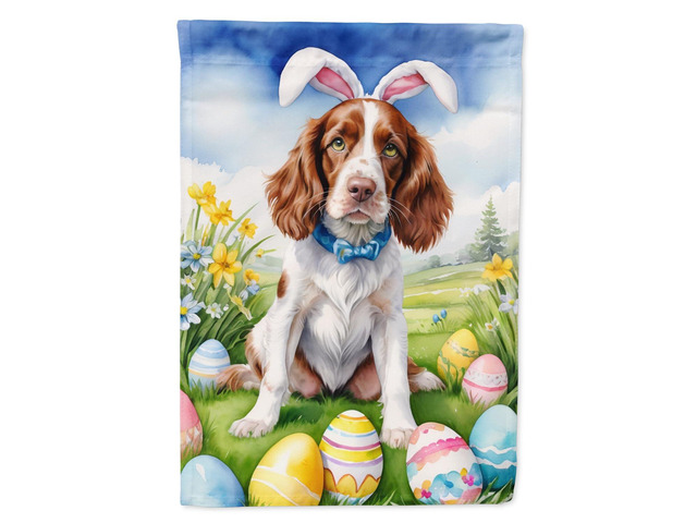 Caroline's Treasures DAC5201GF Welsh Springer Spaniel Easter Egg Hunt Garden Flag Mailbox Flag Decorative Yard Flag Banner Outside Patio Artwork...