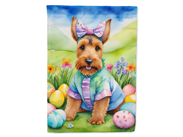 Caroline's Treasures DAC5203GF Welsh Terrier Easter Egg Hunt Garden Flag Mailbox Flag Decorative Yard Flag Banner Outside Patio Artwork Yard Flower...