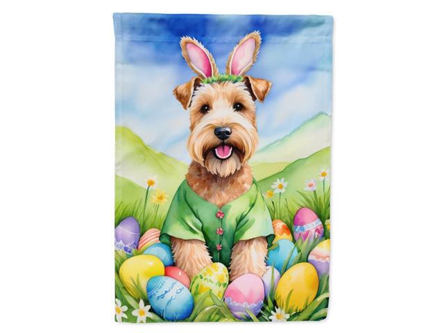 Caroline's Treasures DAC5208GF Wheaten Terrier Easter Egg Hunt Garden Flag Mailbox Flag Decorative Yard Flag Banner Outside Patio Artwork Yard...