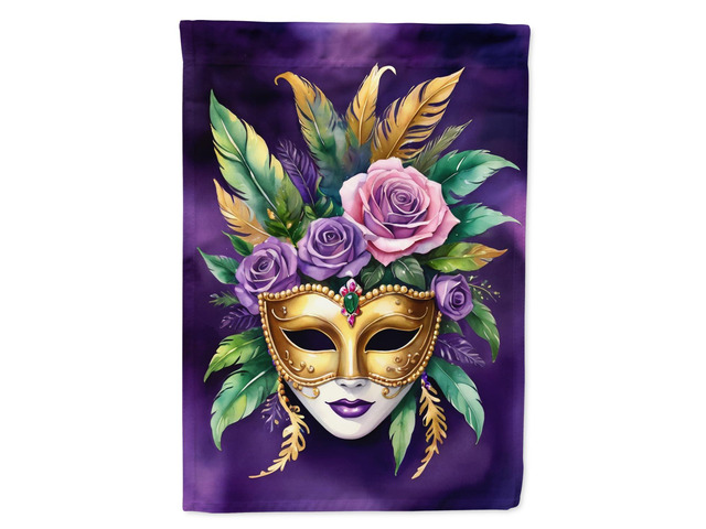 Caroline's Treasures DAC5237GF Mask Mardi Gras Garden Flag Mailbox Flag Decorative Yard Flag Banner Outside Patio Artwork Yard Flower Beds, Garden...
