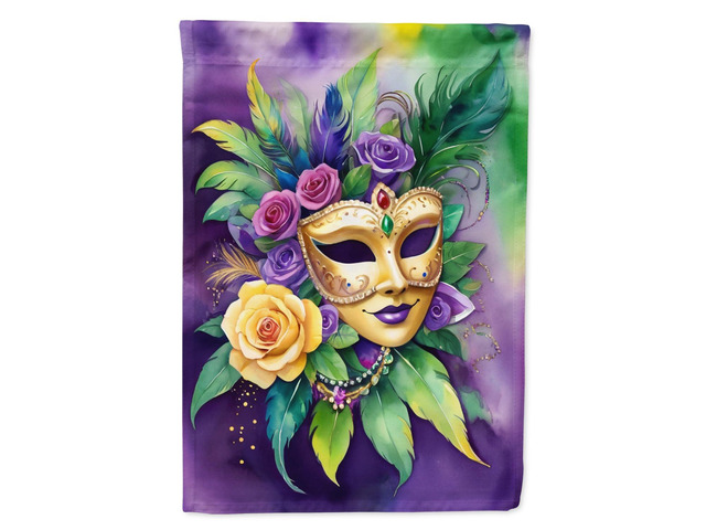 Caroline's Treasures DAC5238GF Mask Mardi Gras Garden Flag Mailbox Flag Decorative Yard Flag Banner Outside Patio Artwork Yard Flower Beds, Garden...