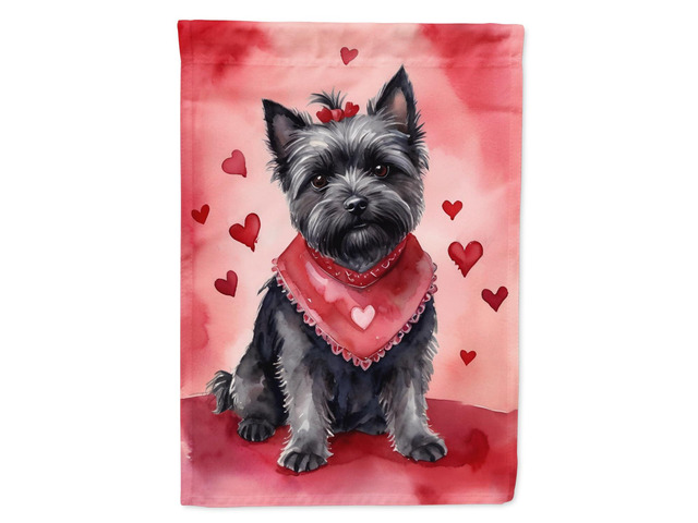 Caroline's Treasures DAC5305GF Cairn Terrier My Valentine Garden Flag Mailbox Flag Decorative Yard Flag Banner Outside Patio Artwork Yard Flower...