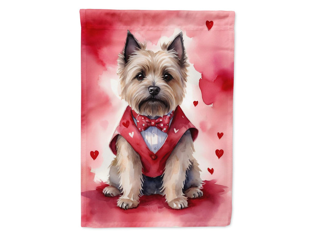 Caroline's Treasures DAC5308GF Cairn Terrier My Valentine Garden Flag Mailbox Flag Decorative Yard Flag Banner Outside Patio Artwork Yard Flower...