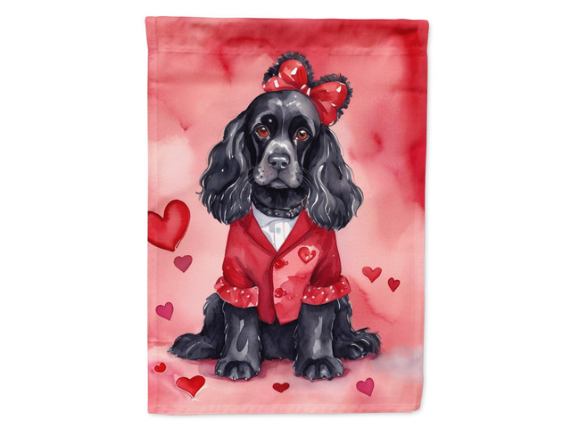 Caroline's Treasures DAC5321GF Cocker Spaniel My Valentine Garden Flag Mailbox Flag Decorative Yard Flag Banner Outside Patio Artwork Yard Flower...