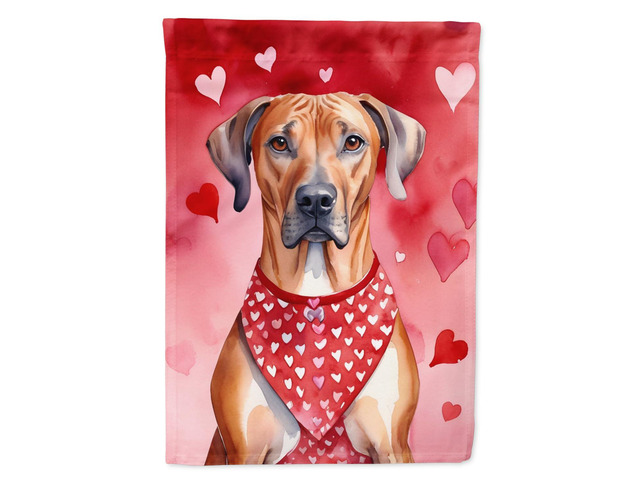 Caroline's Treasures DAC5427GF Rhodesian Ridgeback My Valentine Garden Flag Mailbox Flag Decorative Yard Flag Banner Outside Patio Artwork Yard...
