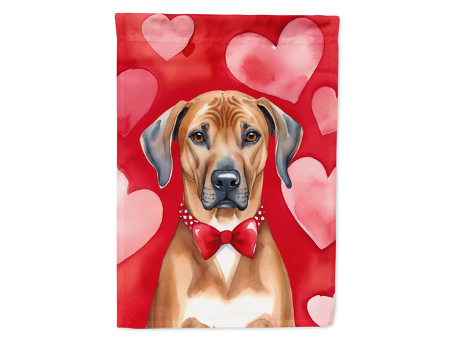 Caroline's Treasures DAC5428GF Rhodesian Ridgeback My Valentine Garden Flag Mailbox Flag Decorative Yard Flag Banner Outside Patio Artwork Yard...