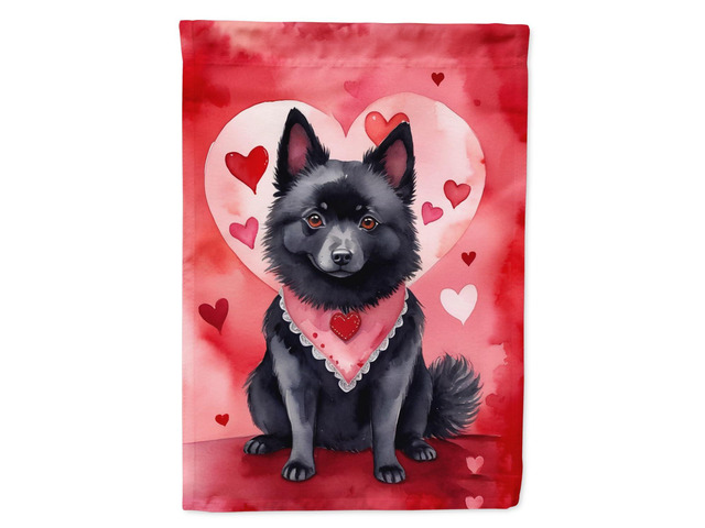 Caroline's Treasures DAC5433GF Schipperke My Valentine Garden Flag Mailbox Flag Decorative Yard Flag Banner Outside Patio Artwork Yard Flower Beds,...