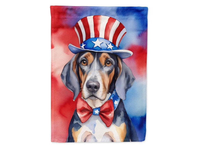 Caroline's Treasures DAC5639GF American English Coonhound Patriotic American Garden Flag Mailbox Flag Decorative Yard Flag Banner Outside Patio...