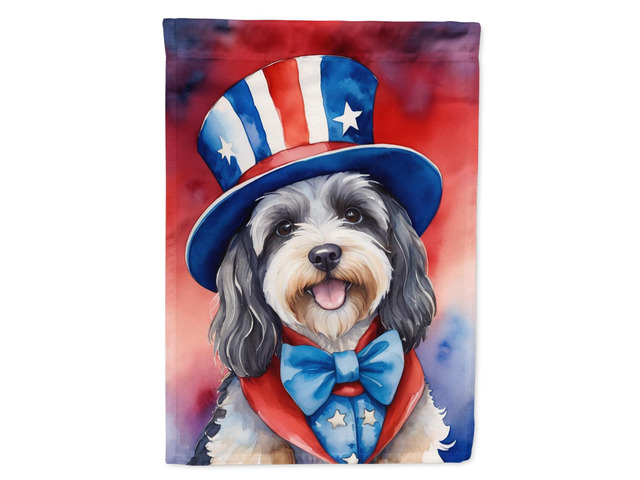 Caroline's Treasures DAC5811GF Tibetan Terrier Patriotic American Garden Flag Mailbox Flag Decorative Yard Flag Banner Outside Patio Artwork Yard...