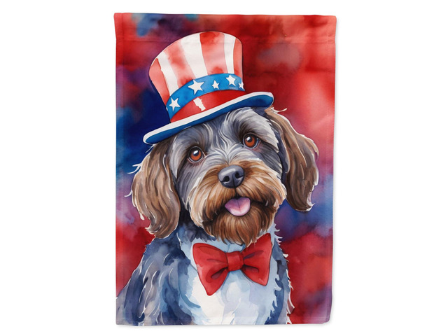 Caroline's Treasures DAC5821GF Wirehaired Pointing Griffon Patriotic American Garden Flag Mailbox Flag Decorative Yard Flag Banner Outside Patio...