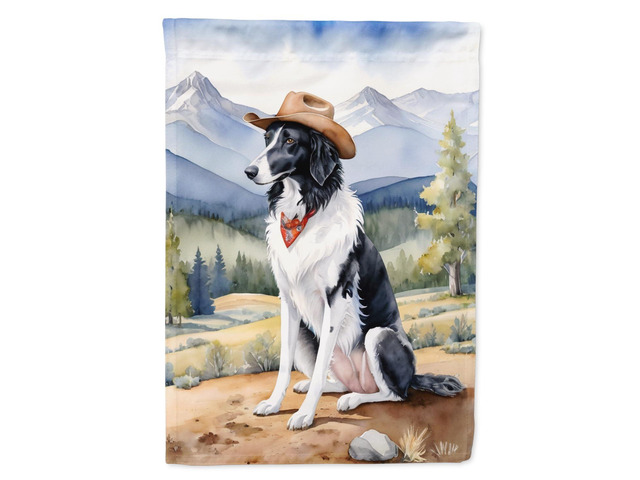 Caroline's Treasures DAC5859CHF Borzoi Cowboy Welcome House Flag Large Porch Sleeve Pole Decorative Outside Yard Banner Artwork Wall Hanging,...