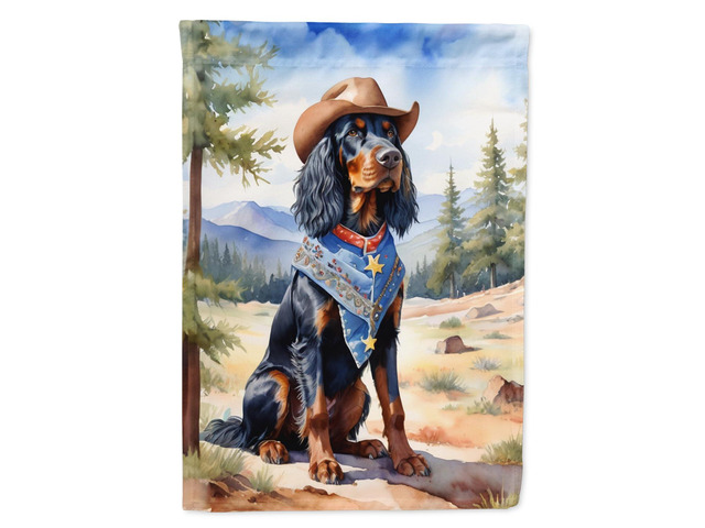 Caroline's Treasures DAC5911GF Gordon Setter Cowboy Welcome Garden Flag Mailbox Flag Decorative Yard Flag Banner Outside Patio Artwork Yard Flower...