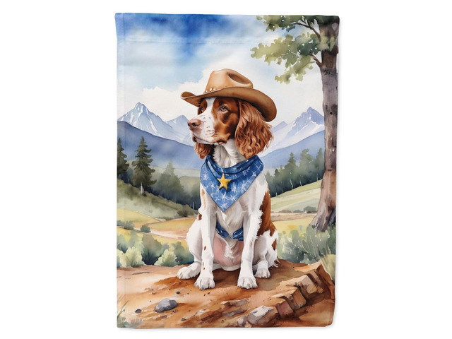 Caroline's Treasures DAC5992CHF Welsh Springer Spaniel Cowboy Welcome House Flag Large Porch Sleeve Pole Decorative Outside Yard Banner Artwork...