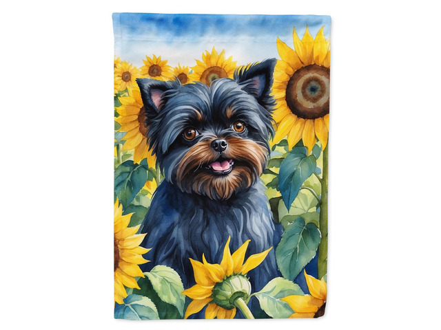 Caroline's Treasures DAC6000GF Affenpinscher in Sunflowers Garden Flag Mailbox Flag Decorative Yard Flag Banner Outside Patio Artwork Yard Flower...
