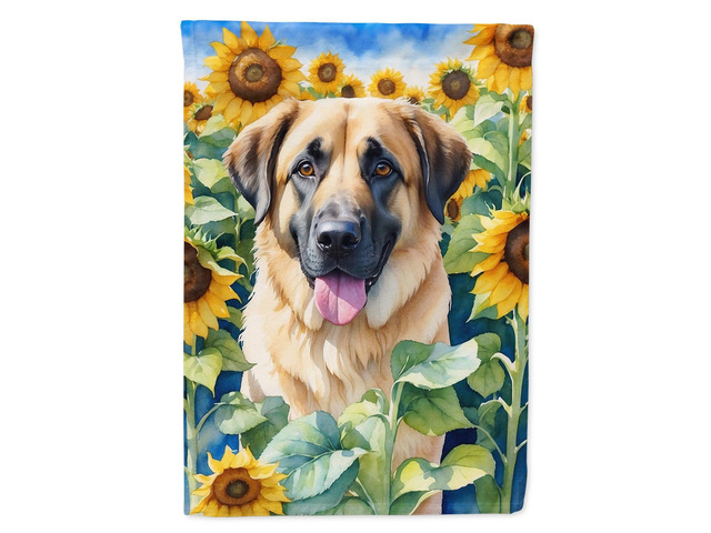 Caroline's Treasures DAC6012GF Anatolian Shepherd in Sunflowers Garden Flag Mailbox Flag Decorative Yard Flag Banner Outside Patio Artwork Yard...