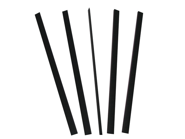 C-Line 34551 Binding Bars Only, 11 x 1/8, Black - 100/Box - CLI-34551