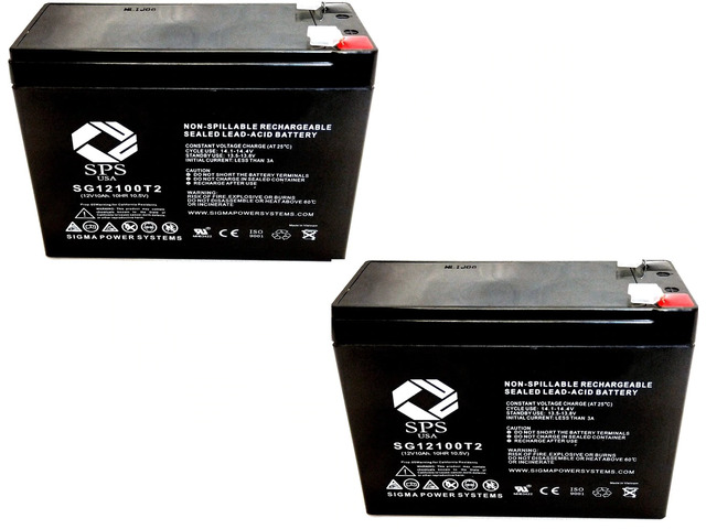 SPS Brand 12V 10Ah Replacement Battery for Tonka 12V Dump Truck Model #8801-96 (2 Pack)