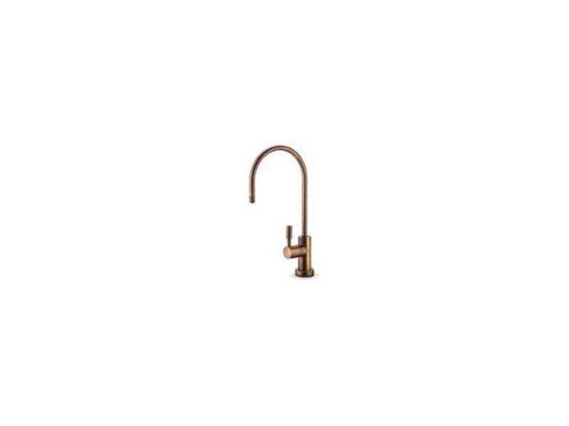 Hydronix LF-EC25-AB Modern Ceramic RO Reverse Osmosis or Filtered Water Faucet, Antique Brass