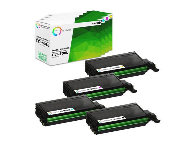 True Color Toner 508L Toner Cartridge 4 Pack - Premium Compatible Replacement for Samsung CLT-508L High Yield Works With Samsung CLP-620 670