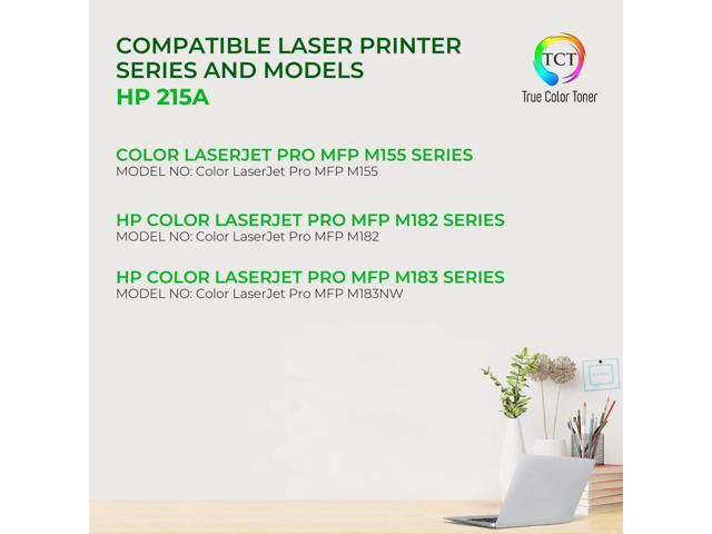 TCT 215A Black Toner Cartridge - Premium Compatible Replacement for HP 215A W2310A Works With HP Color LaserJet Pro MFP M155 MFP 182 MFP 183NW