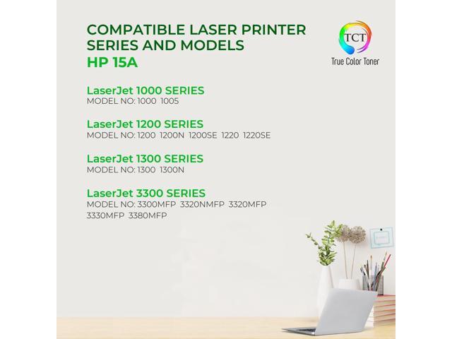 True Color Toner 15A Toner Cartridge 4 Pack - Premium Compatible Replacement for HP 15A C7115A Black Works With HP LaserJet 1000 1005 1150 1200...