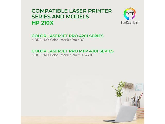 True Color Toner 210X Toner Cartridge 5 Pack - Premium Compatible Replacement for HP 210X W2100X W2101X W2102X W2103X High Yield Works With HP...