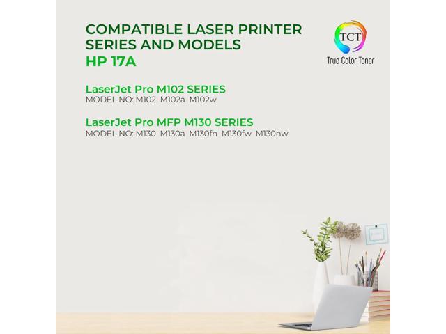 True Color Toner 17A Toner Cartridge 2 Pack - Premium Compatible Replacement for HP 17A CF217A Black Works With HP LaserJet Pro M102W M102A MFP...