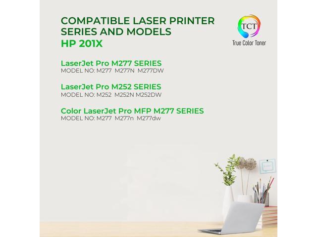 True Color Toner 201X Toner Cartridge 5 Pack - Premium Compatible Replacement for HP 201X CF400X CF401X CF402X CF403X High Yield Works With HP...