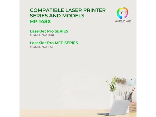 True Color Toner 148X Toner Cartridge 2 Pack - Premium Compatible Replacement for HP 148X W1480X Black High Yield for HP LaserJet Pro 4001 4001dn