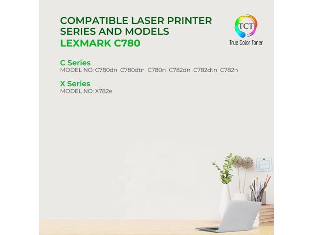 True Color Toner Premium Compatible Toner Cartridge Replacement for Lexmark C780 C780H2KG C780H2CG C780H2MG C780H2YG High Yield Works With Lexmark...