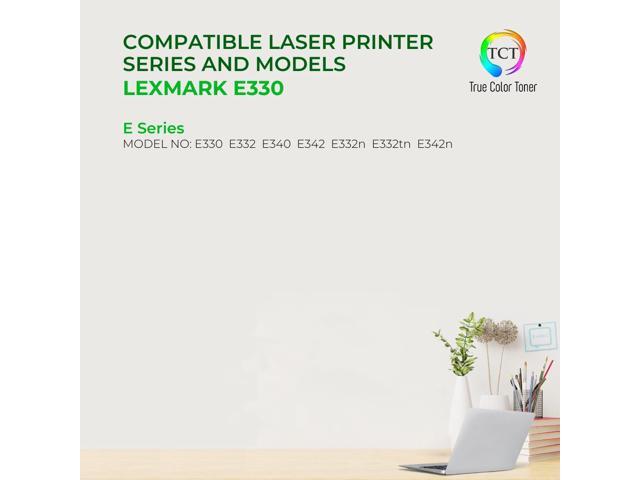 TCT Premium Compatible Toner Cartridge Replacement for Lexmark E330 12A8300 Black Works With Lexmark E332 E340 E230 E232 E234 E238 Dell 1700 1710...