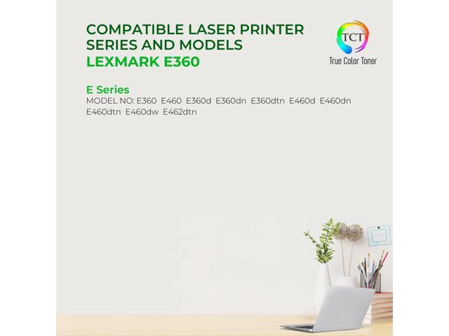 True Color Toner Premium Compatible Toner Cartridge Replacement for Lexmark E360H21A Black High Yield Works With Lexmark E360 E460 E462