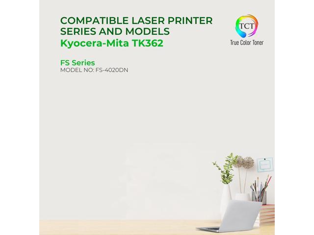 True Color Toner TK362 Toner Cartridge - Premium Compatible Replacement for Kyocera-Mita TK-362 TK362 Black Works With Kyocera-Mita FS 4020D 4020DN