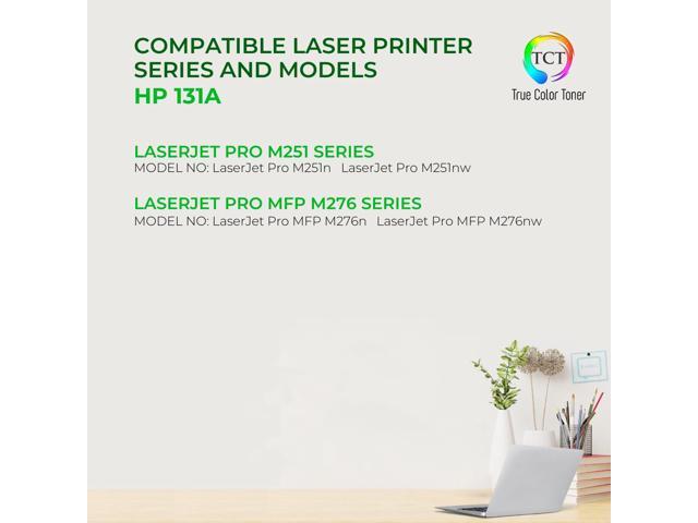 True Color Toner 131A Toner Cartridge 4 Pack - Premium Compatible Replacement for HP 131A CF210A CF211A CF212A CF213A Works With HP LaserJet Pro...