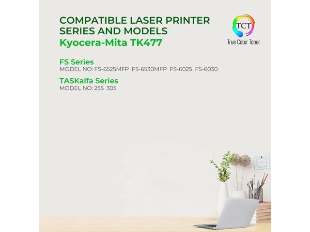 True Color Toner TK477 Toner Cartridge - Premium Compatible Replacement for Kyocera-Mita TK-477 TK-479 TK477 TK479 Black Works With Kyocera-Mita...